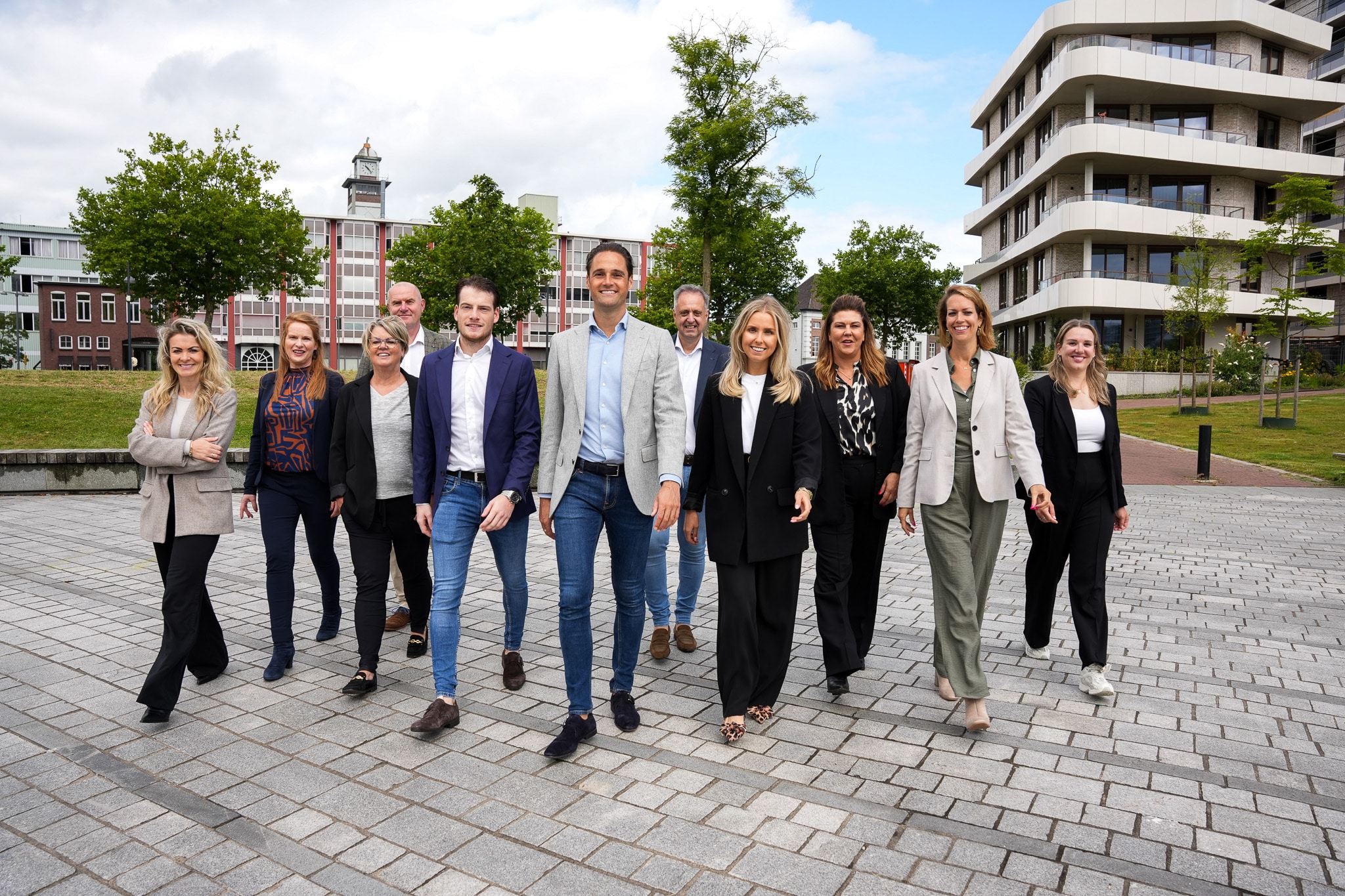 Teamfoto voor bedrijfsfotografie in Breda